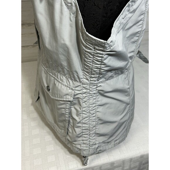 Eddie Bauer TRAVEX Trekker Vest Women's LARGE Light Gray Utility Field POCKETS - Picture 5 of 16